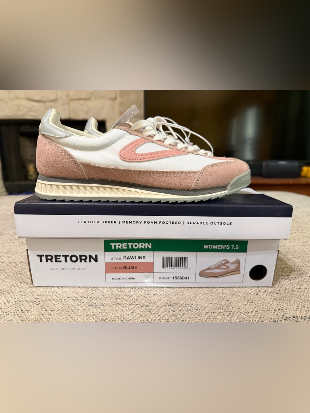 Tretorn Rawlins Women's Sneakers in Blush and Cream